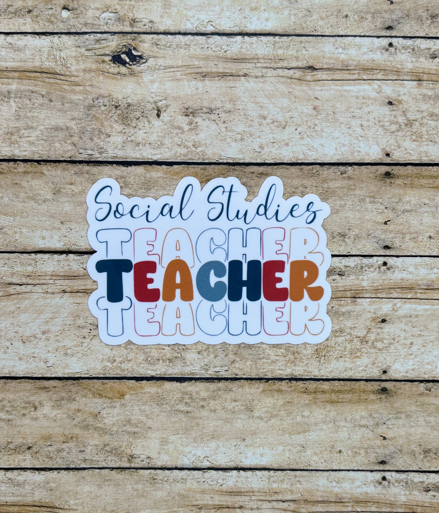 Social Studies Teacher Sticker