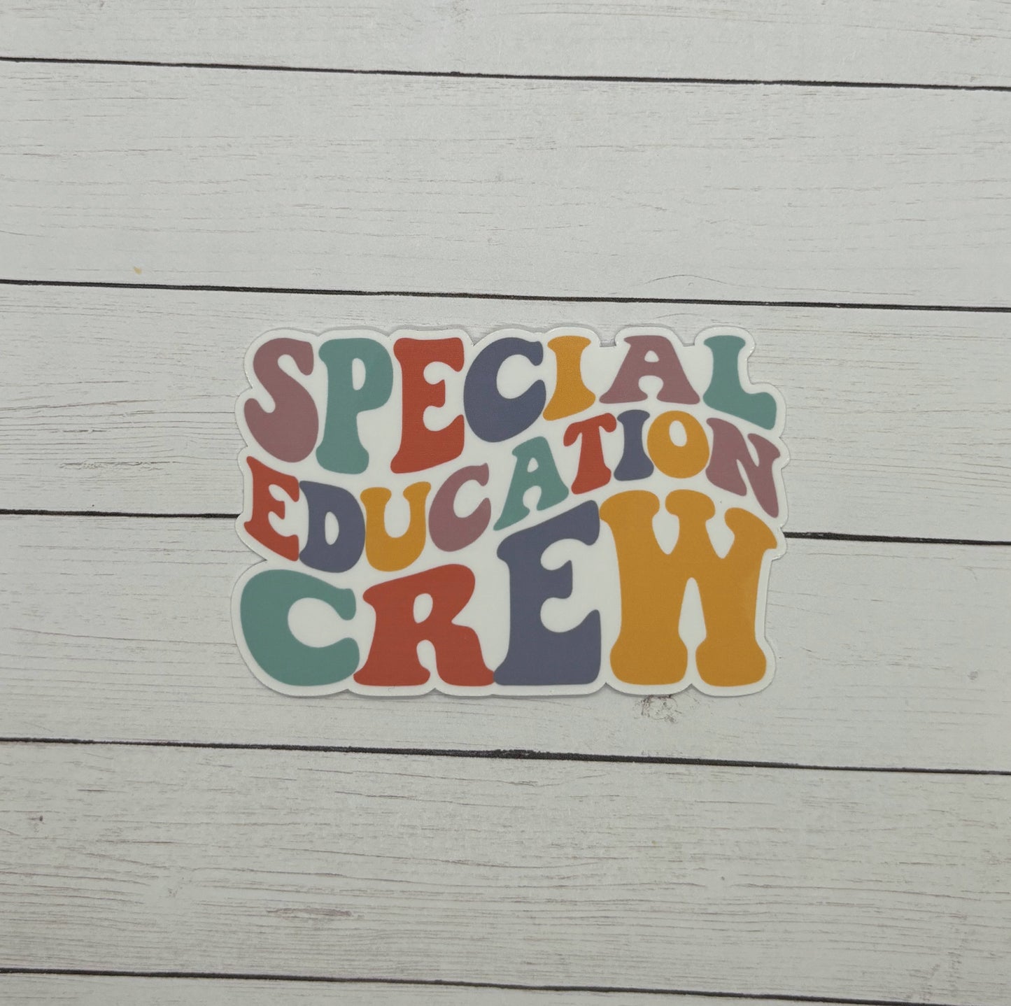 Special Education Crew Retro Sticker