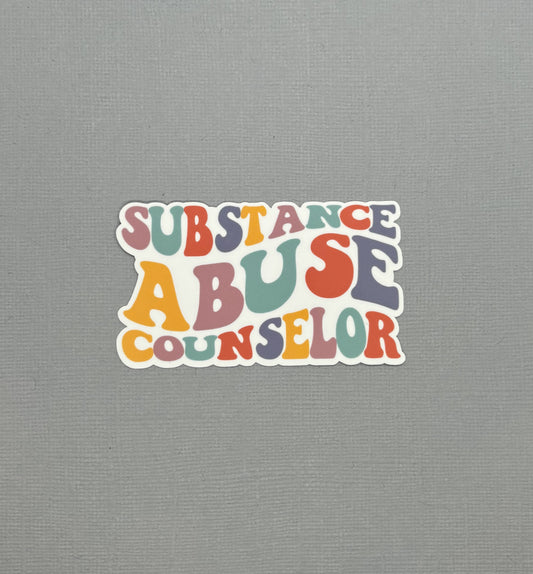 Substance Abuse Counselor Sticker