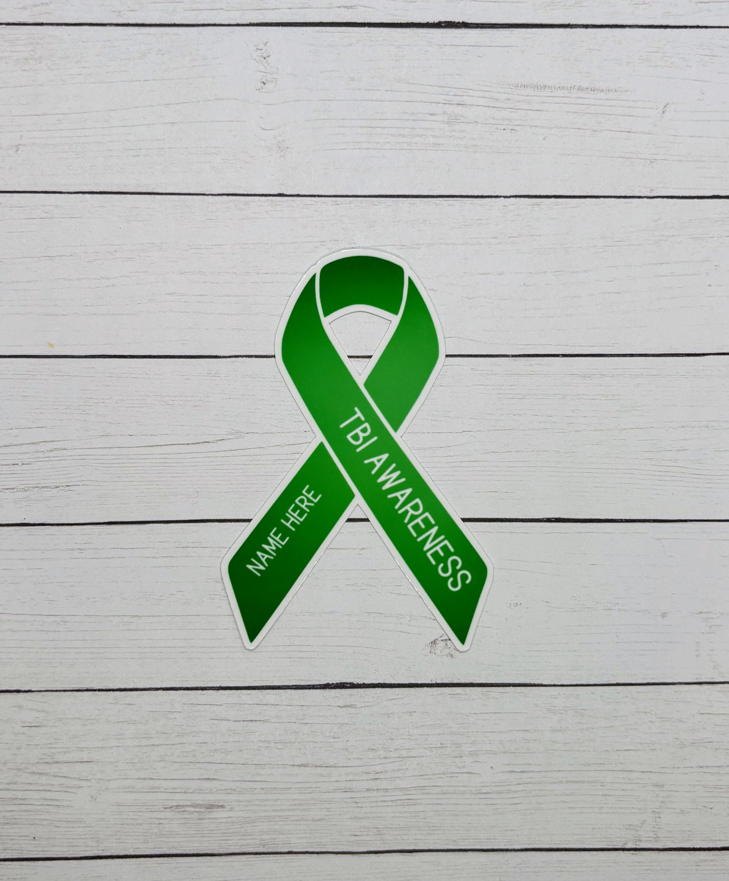 TBI (Traumatic Brain Injury) Awareness Custom Ribbon Sticker