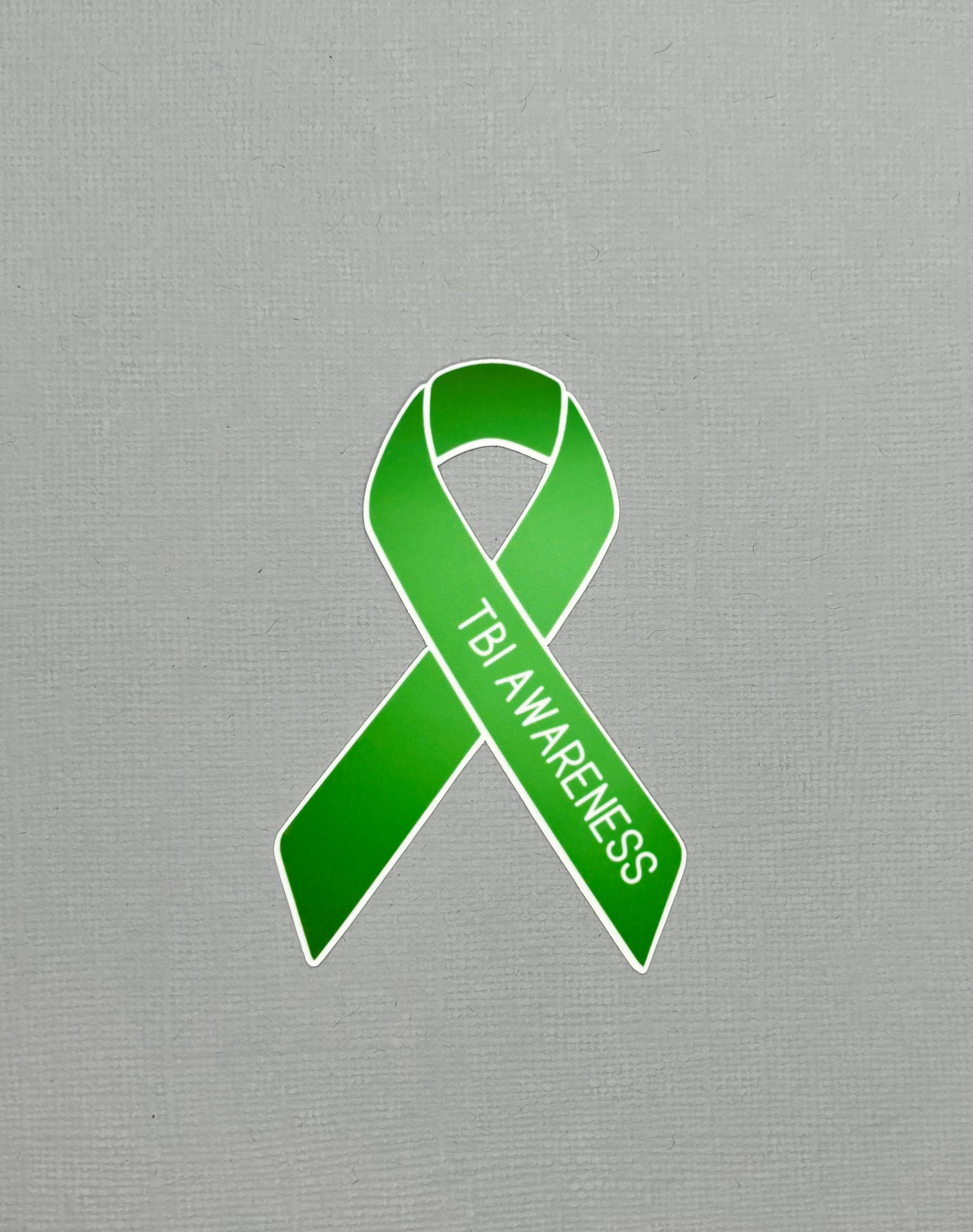 TBI (Traumatic Brain Injury) Awareness Ribbon Sticker – Made with Monday