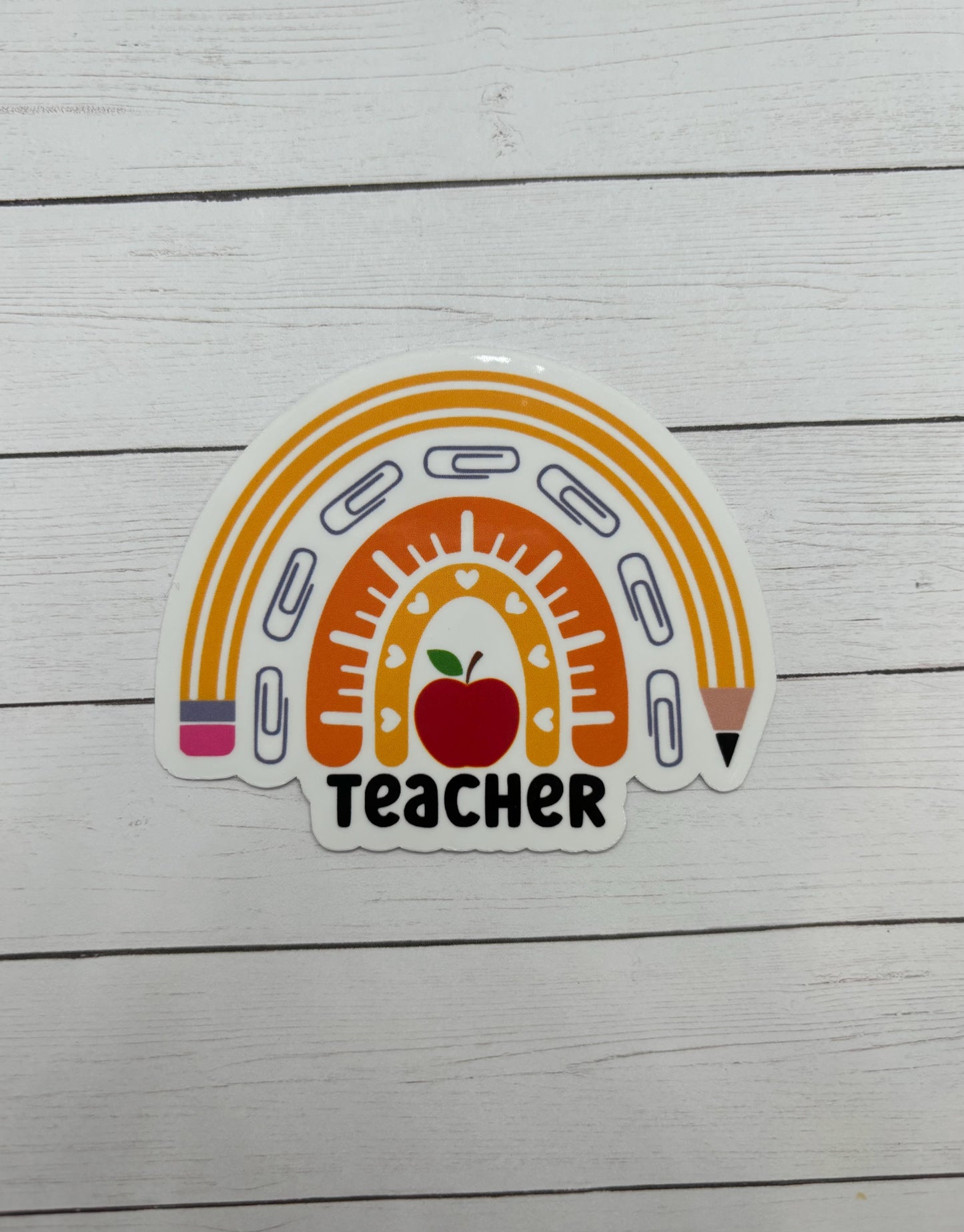 Teacher Rainbow Sticker