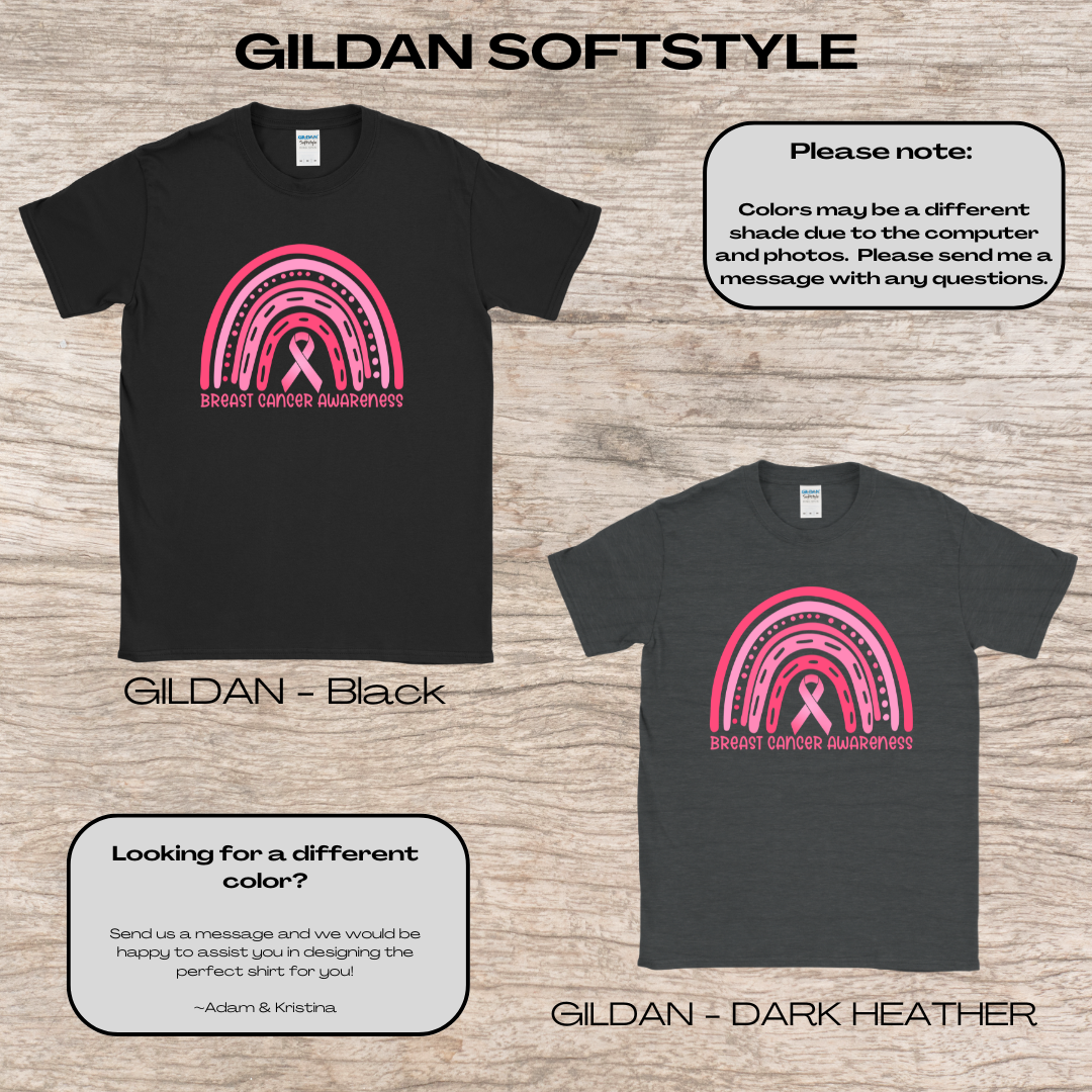 Breast Cancer Awareness Rainbow T-Shirt