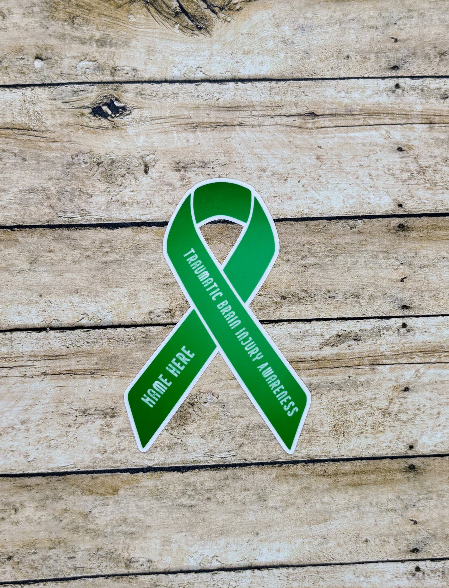 Traumatic Brain Injury Awareness Custom Ribbon Sticker