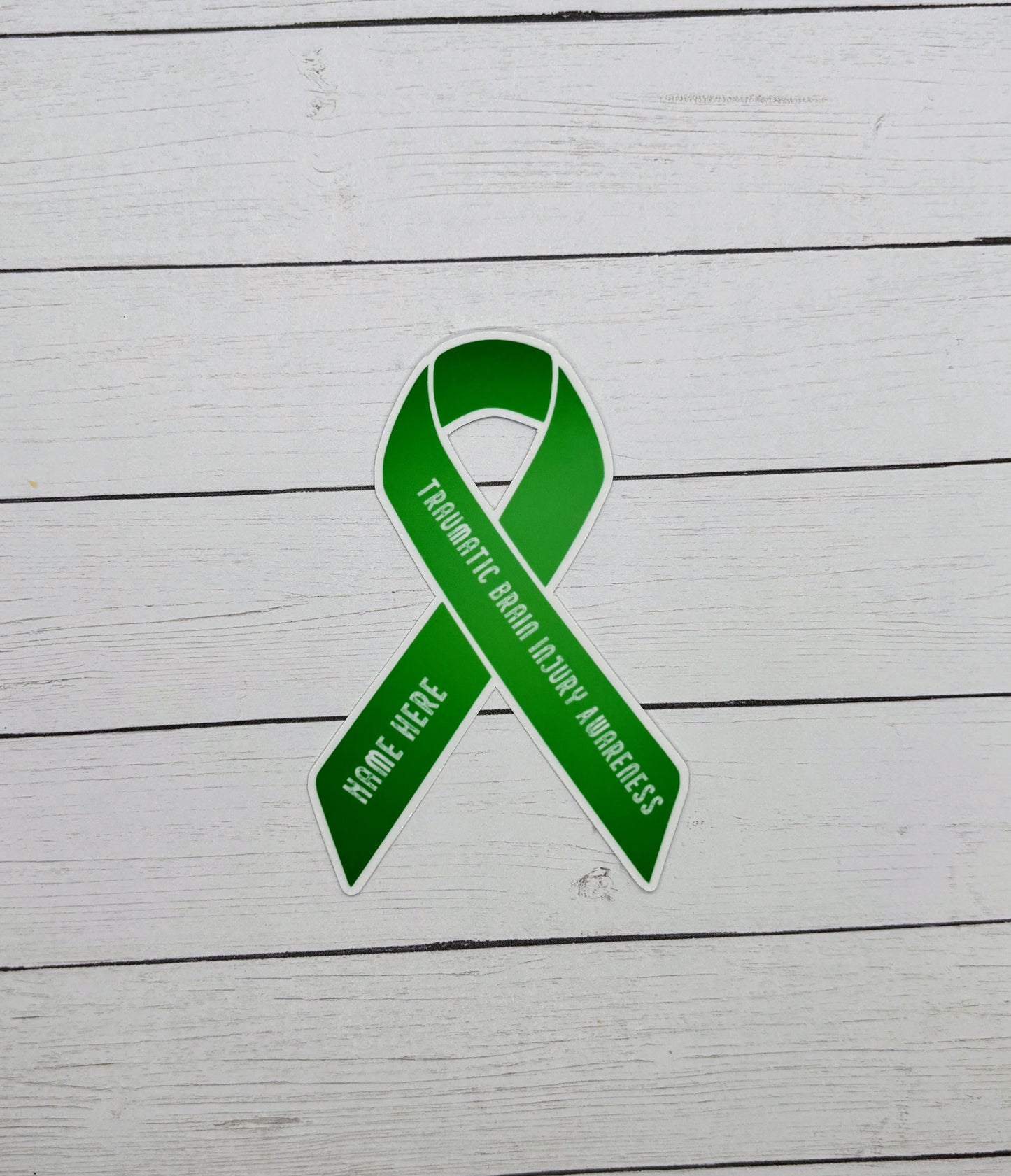 Traumatic Brain Injury Awareness Custom Ribbon Sticker