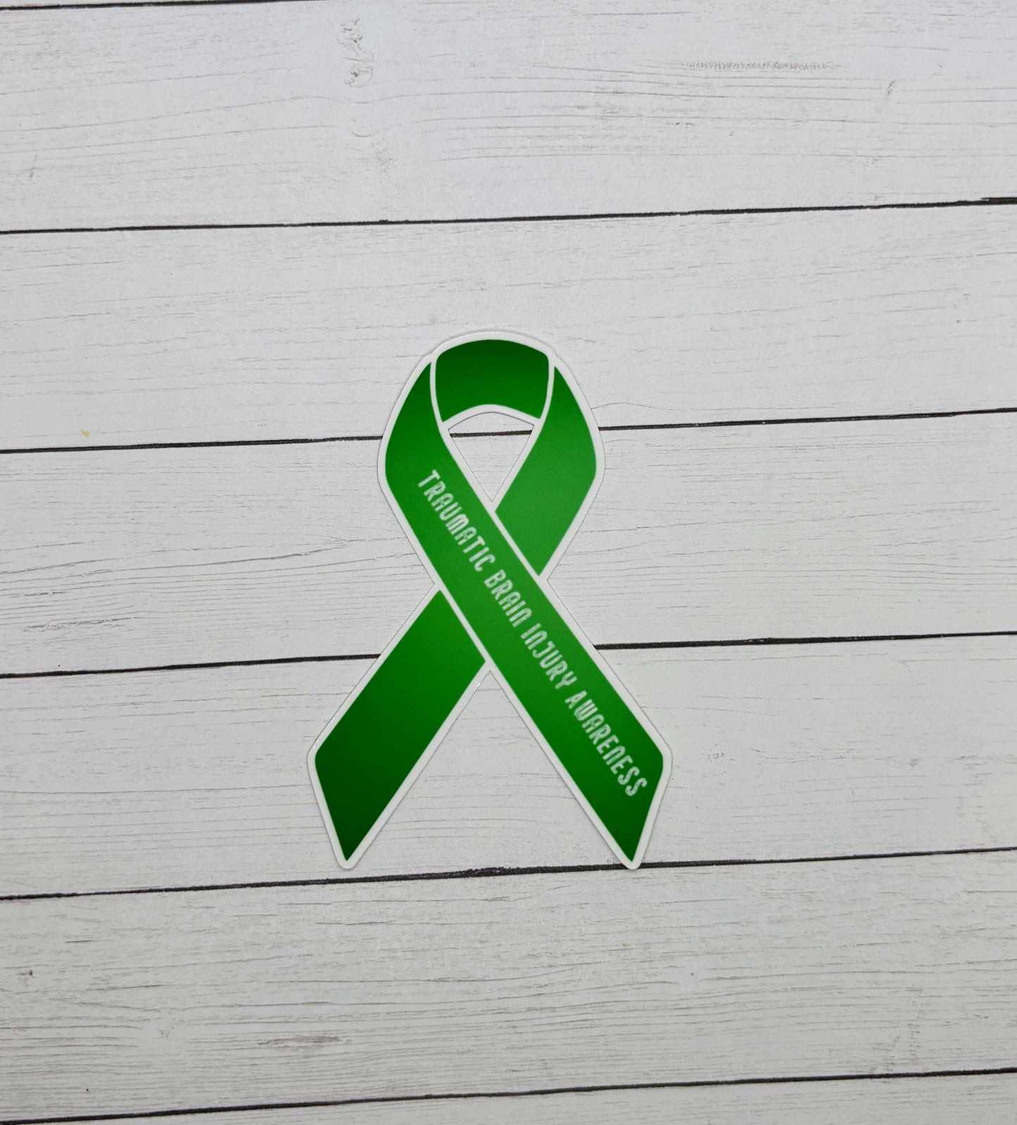 Traumatic Brain Injury Awareness Ribbon Sticker