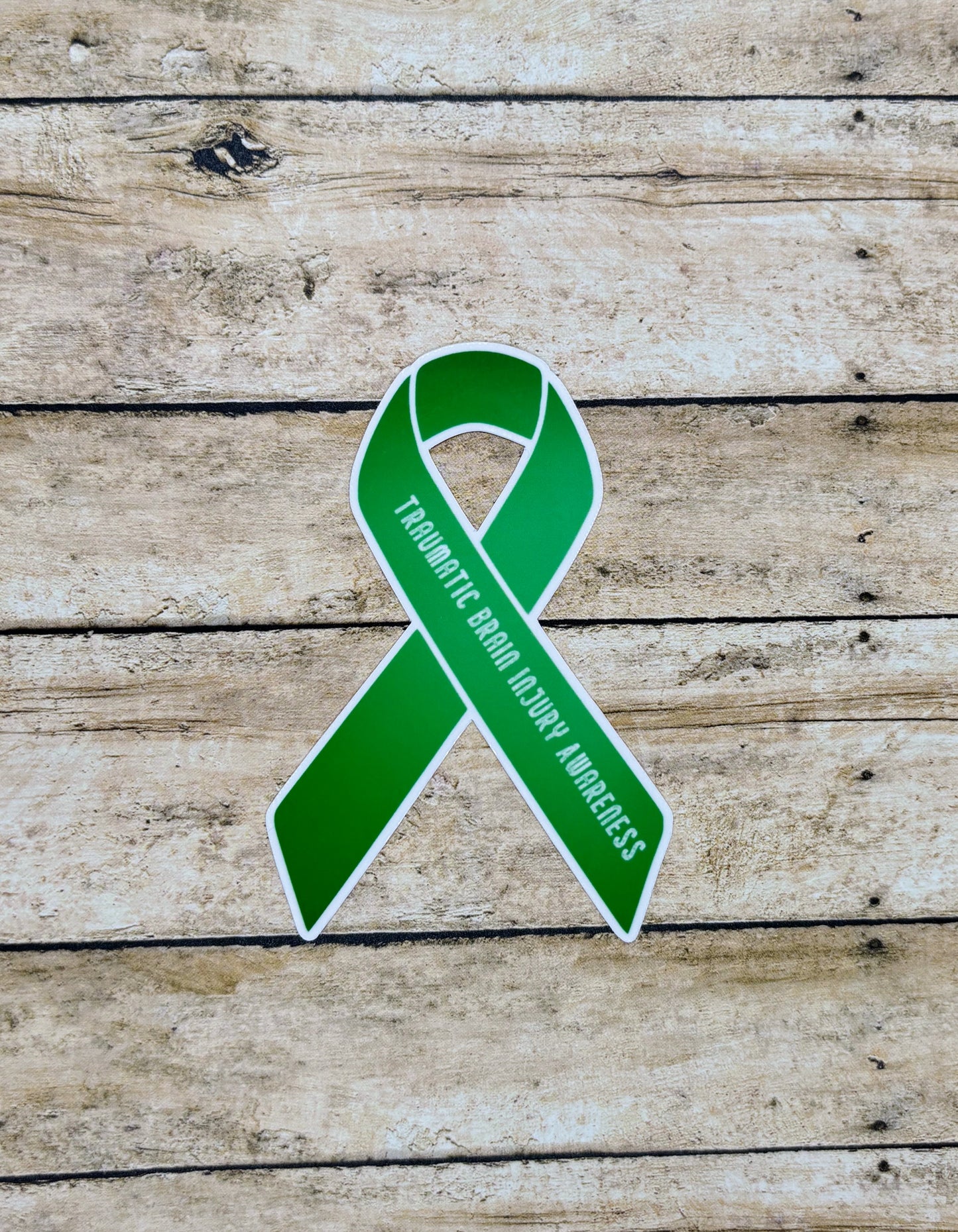 Traumatic Brain Injury Awareness Ribbon Sticker