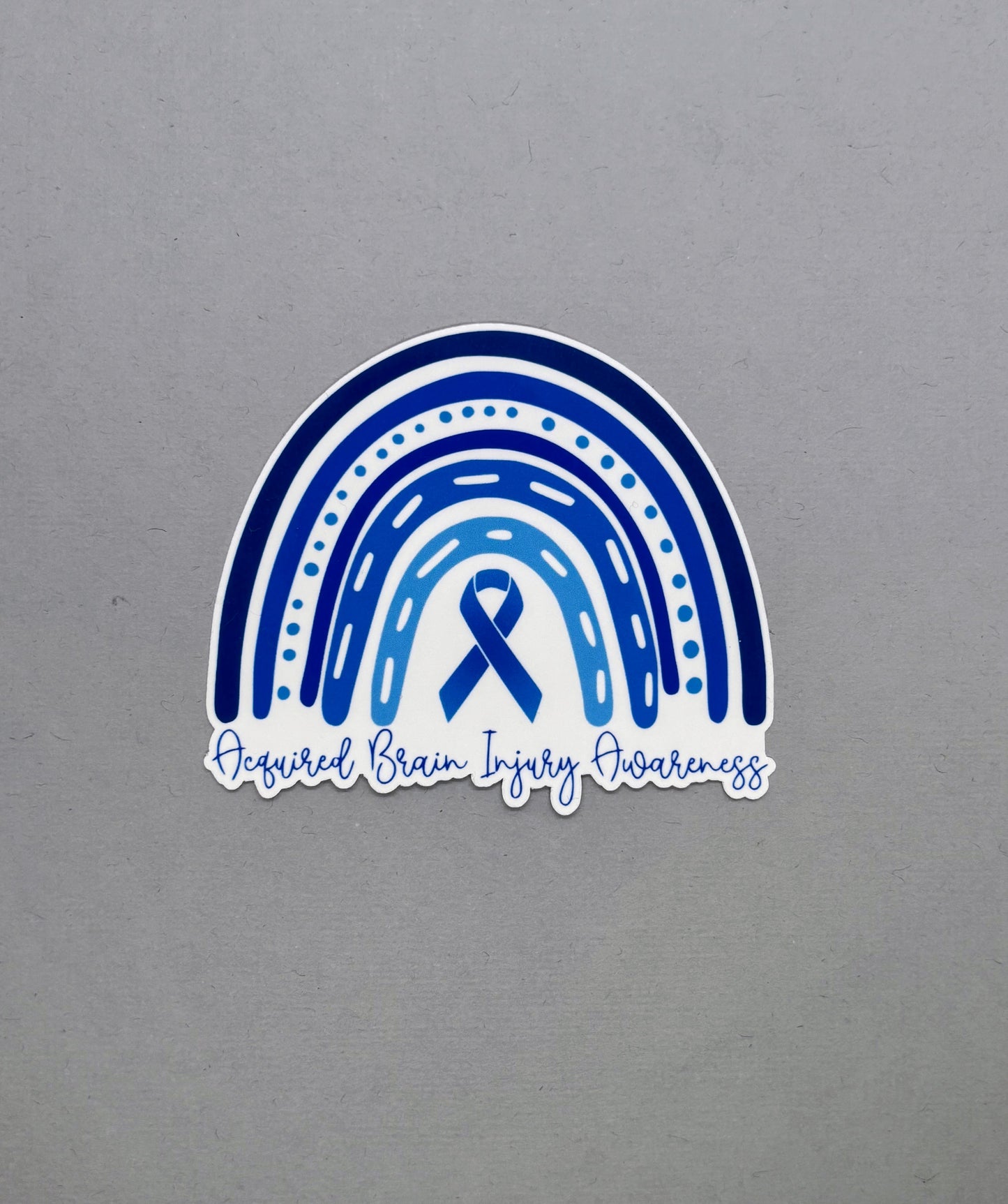 Acquired Brain Injury Awareness Rainbow Sticker