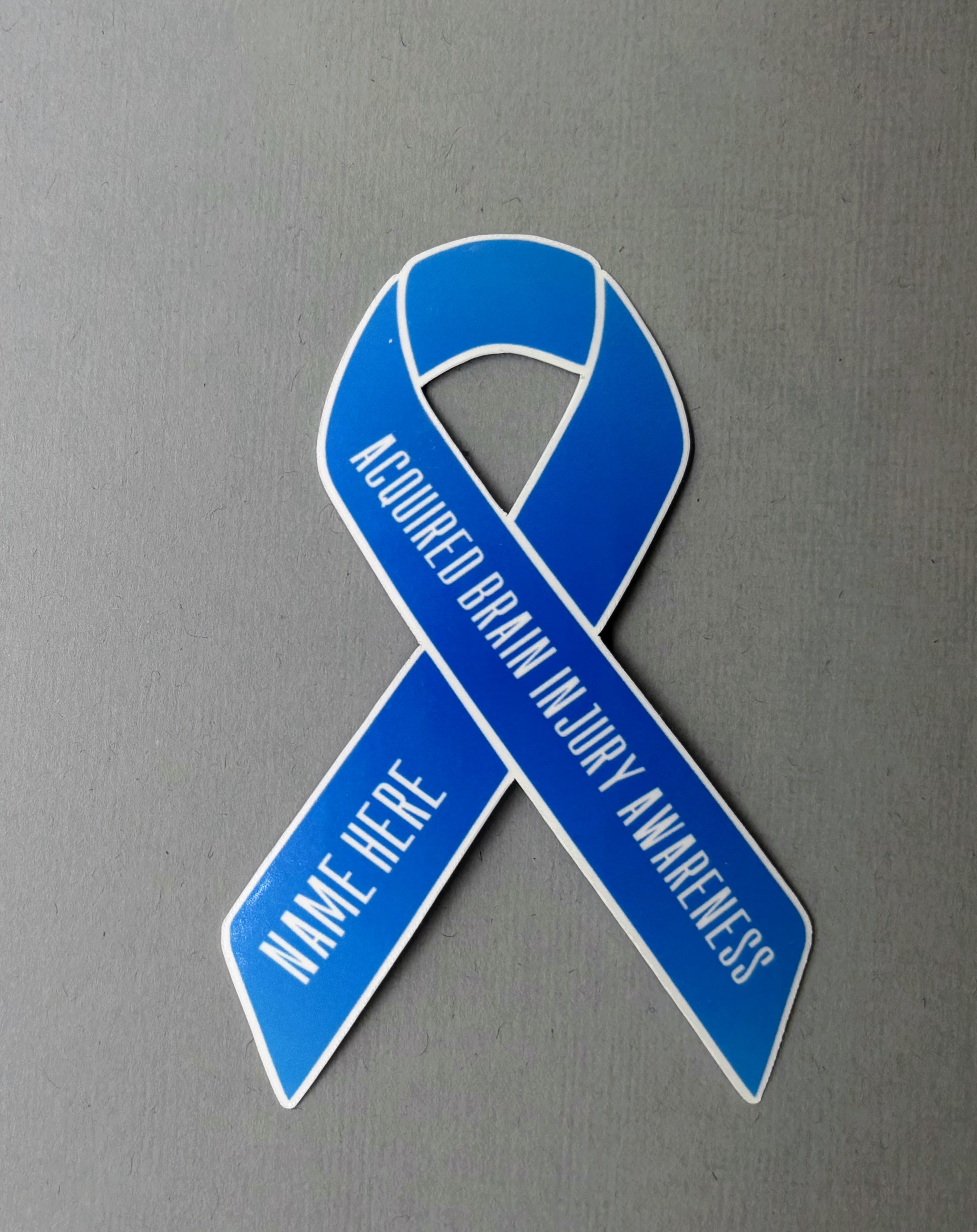 Acquired Brain Injury Awareness Custom Ribbon Sticker – Made with Monday