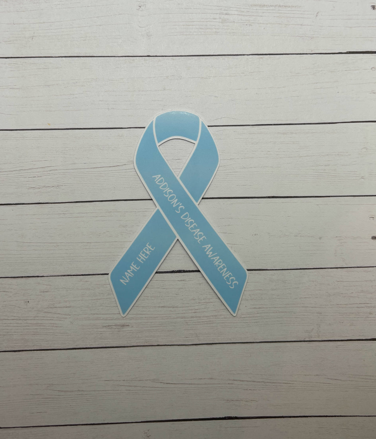 Addison Sticker Svg Addison's Disease Awareness Custom Ribbon Sticker – Made with Monday