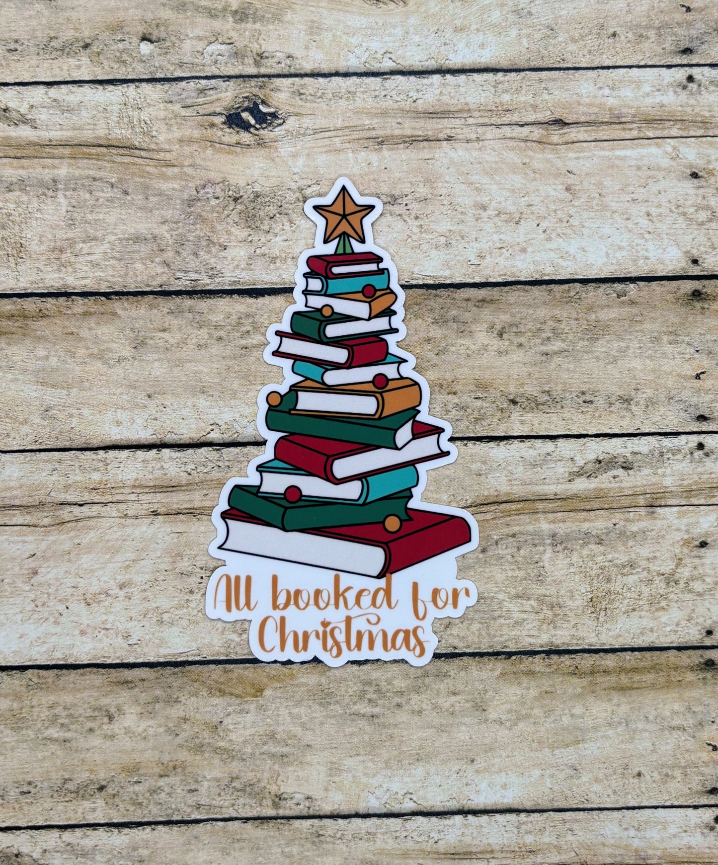 All booked for Christmas Sticker