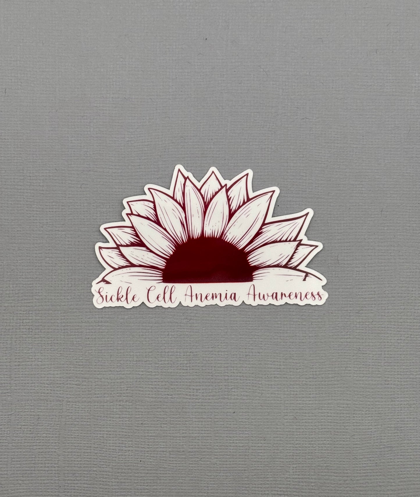 Sickle Cell Anemia Awareness Sunflower Sticker