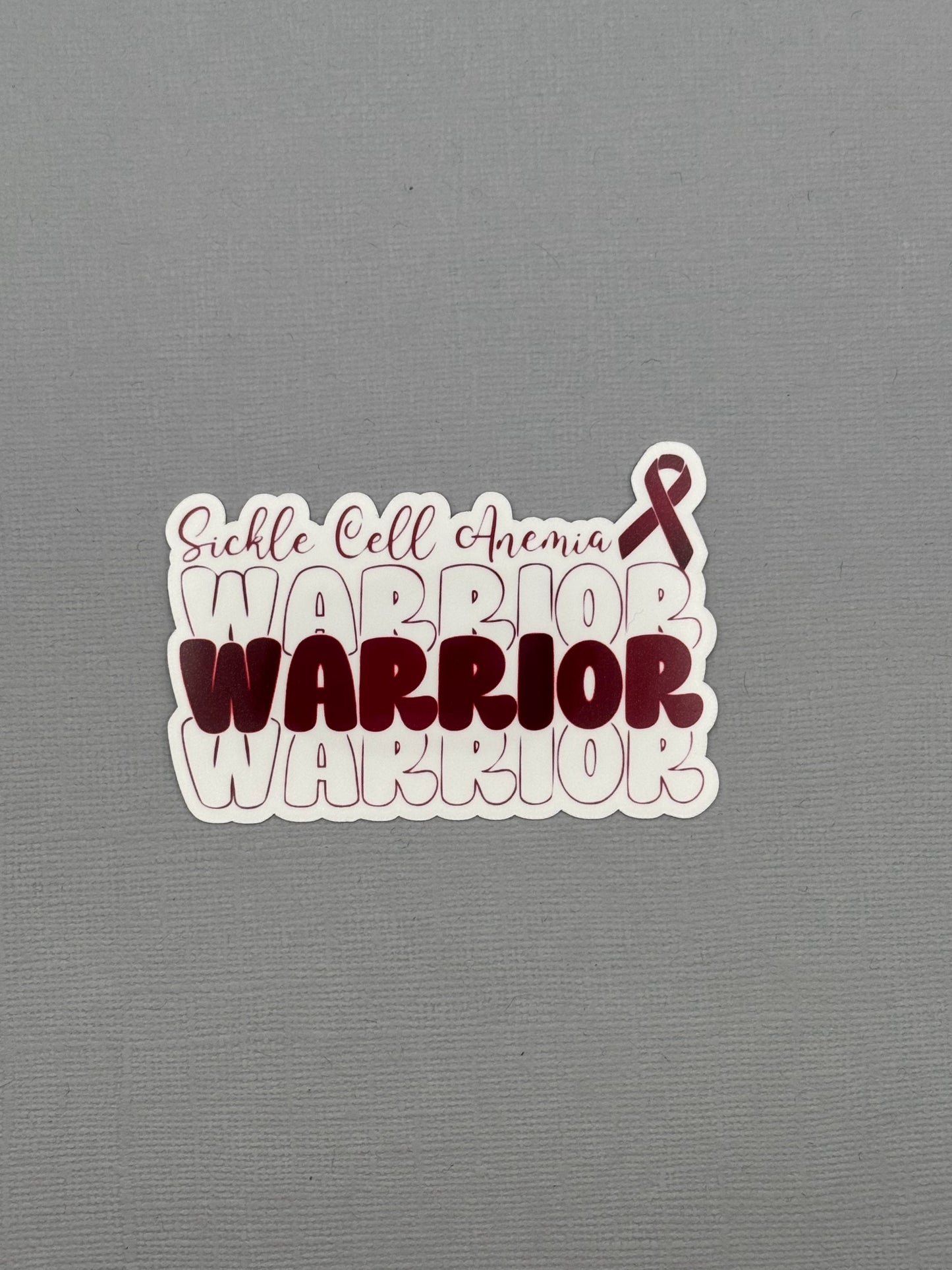 Sickle Cell Anemia Warrior Sticker