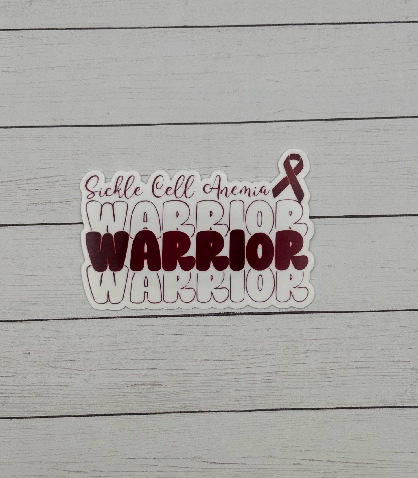 Sickle Cell Anemia Warrior Sticker