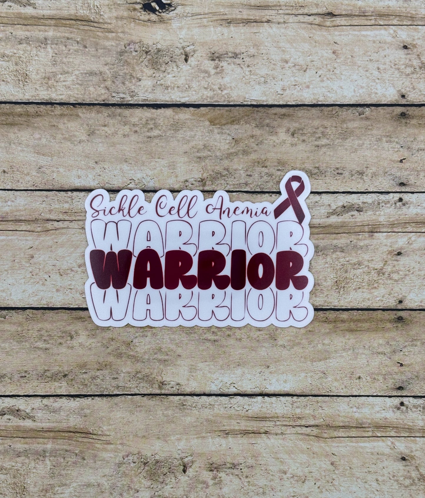 Sickle Cell Anemia Warrior Sticker