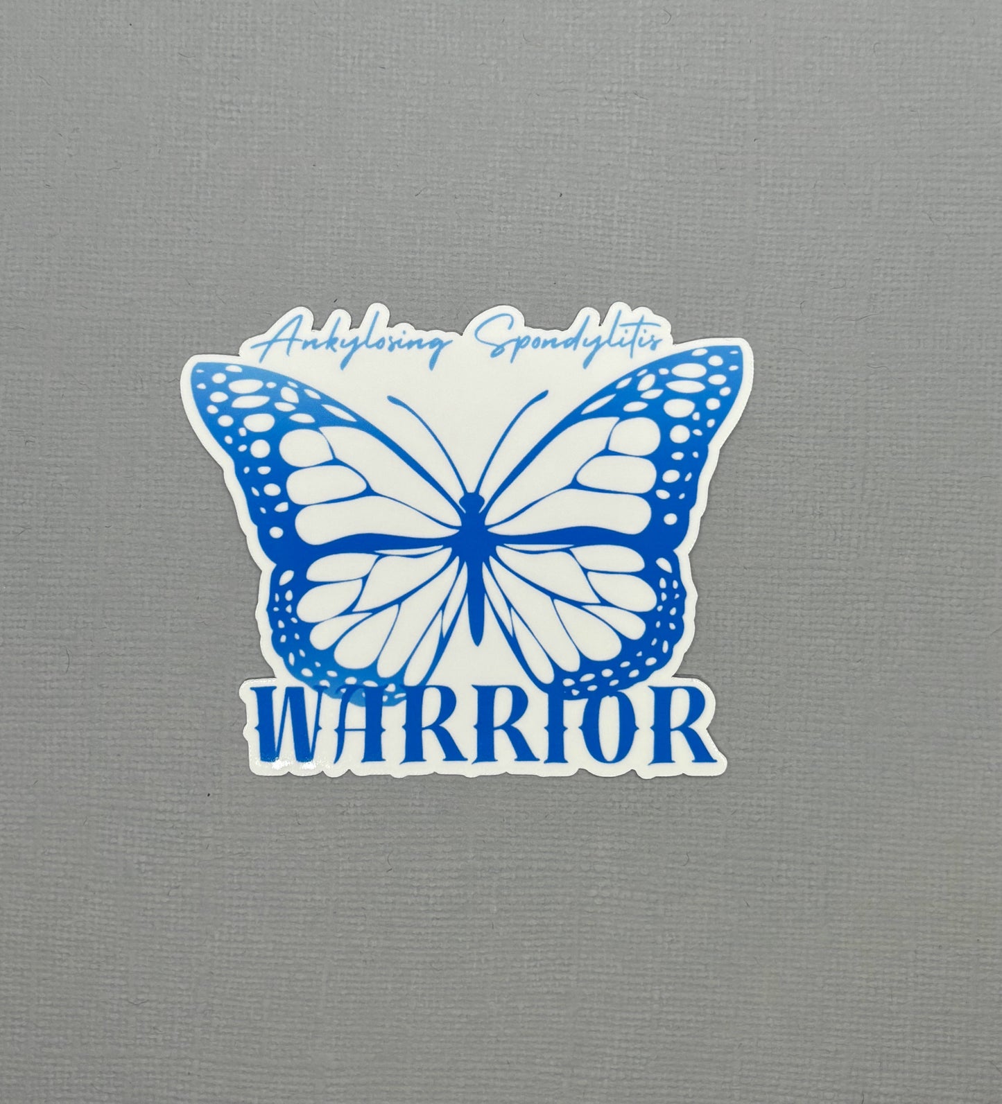 Ankylosing Spondylitis Warrior Butterfly Sticker