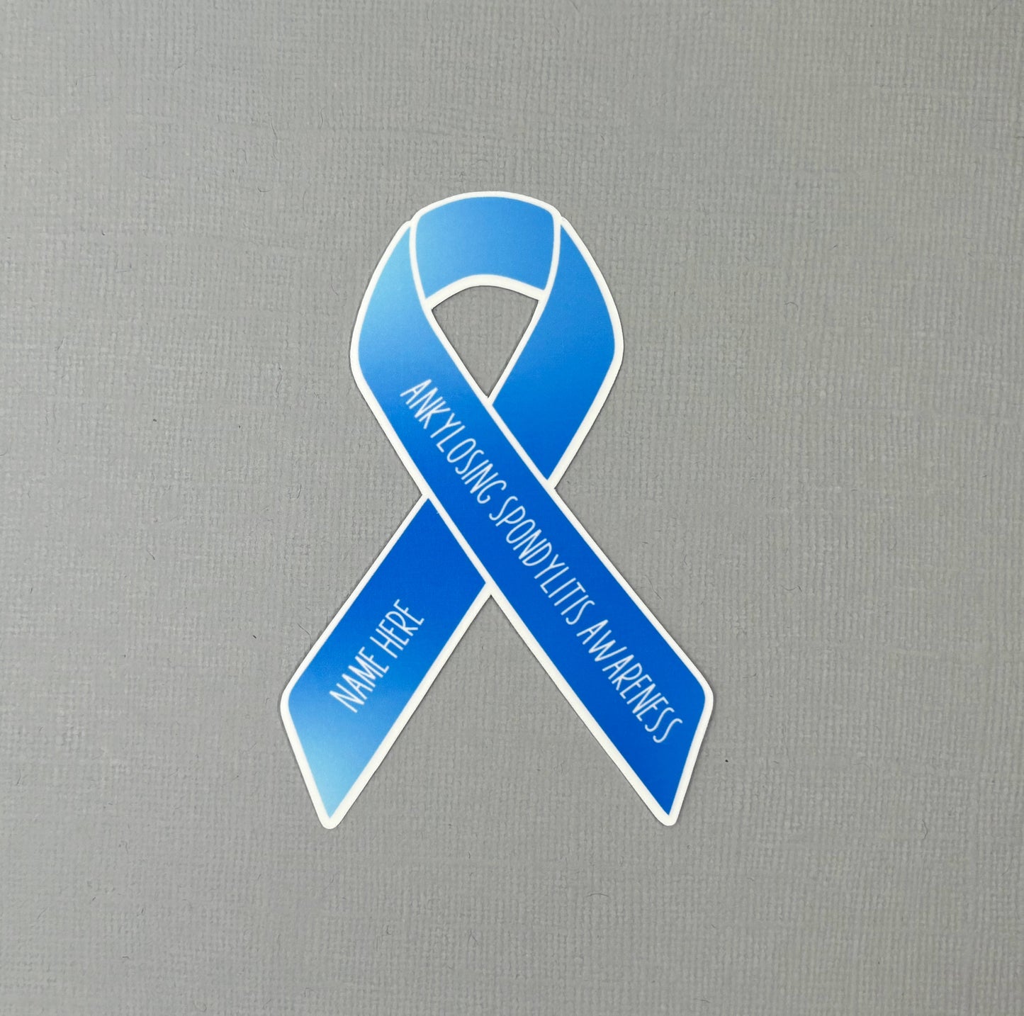 Ankylosing Spondylitis Awareness Custom Ribbon Sticker