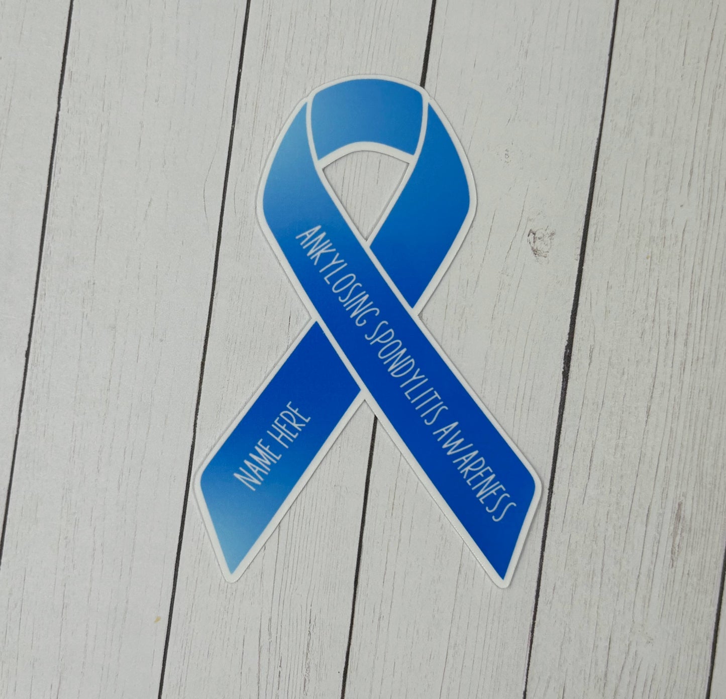 Ankylosing Spondylitis Awareness Custom Ribbon Sticker