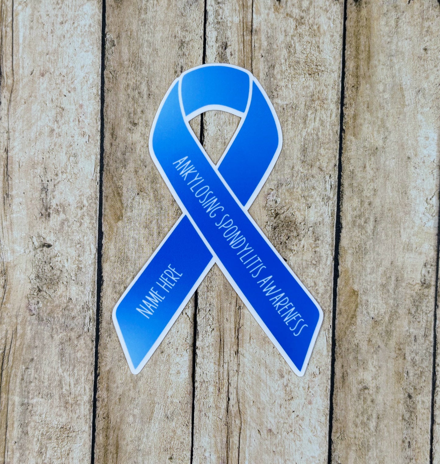 Ankylosing Spondylitis Awareness Custom Ribbon Sticker