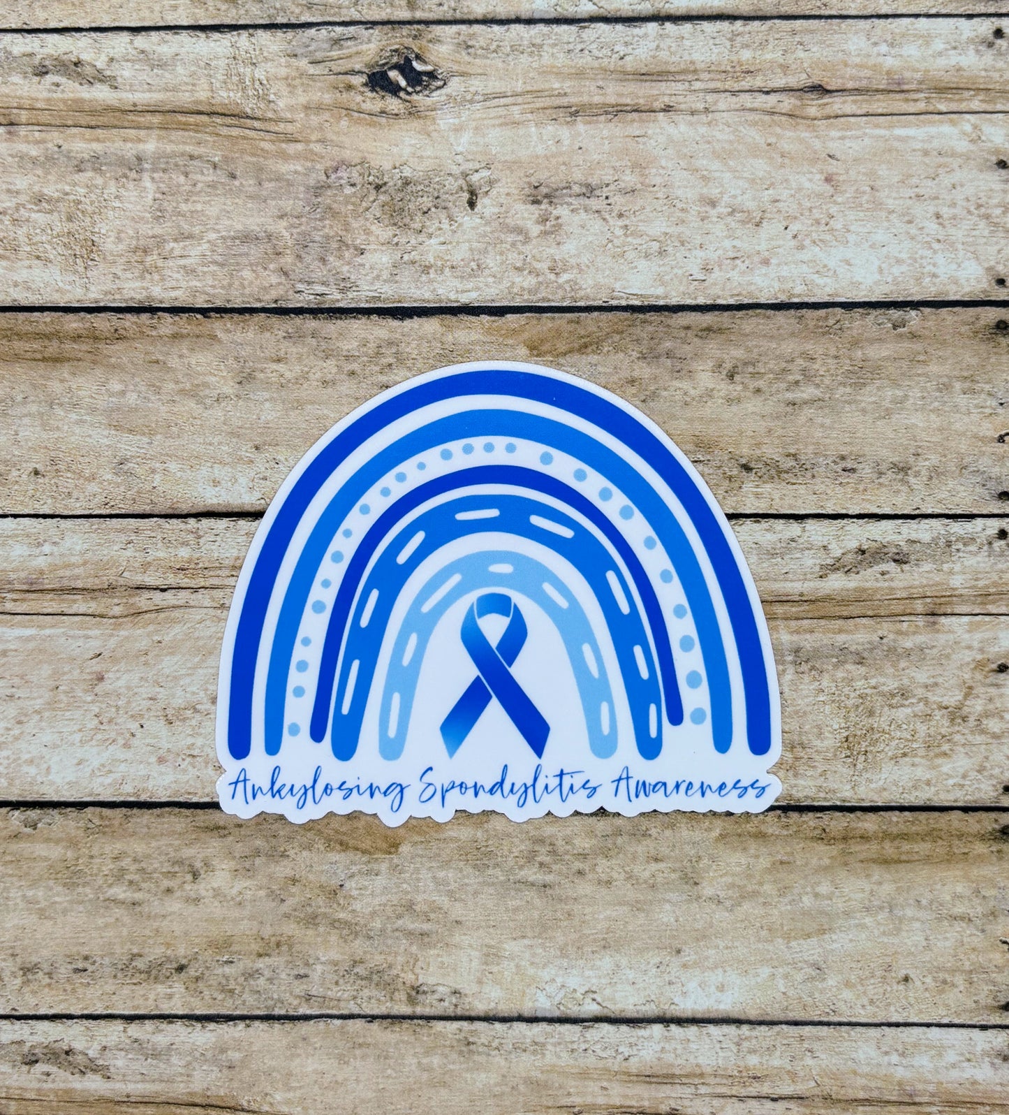 Ankylosing Spondylitis Awareness Rainbow Sticker