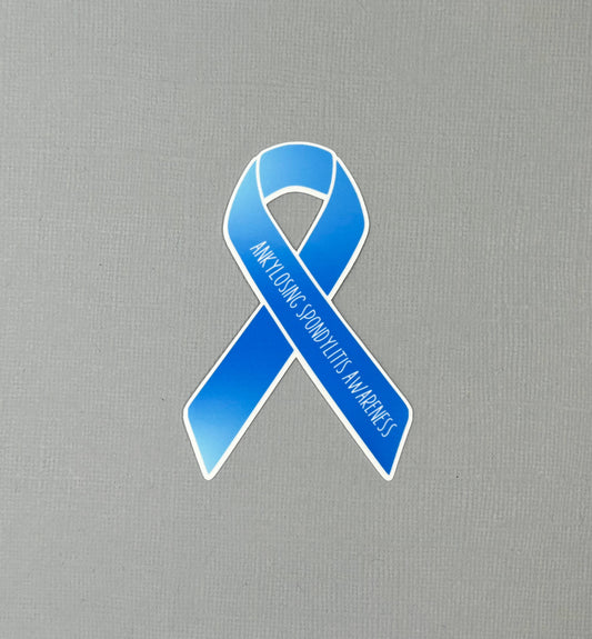 Ankylosing Spondylitis Awareness Ribbon Sticker