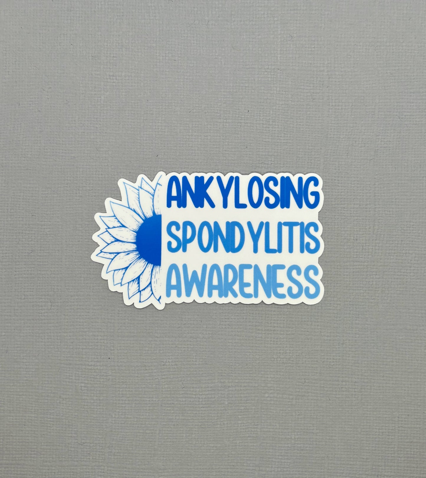 Ankylosing Spondylitis Awareness Sunflower Sticker