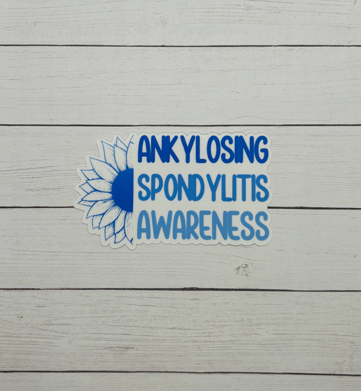 Ankylosing Spondylitis Awareness Sunflower Sticker