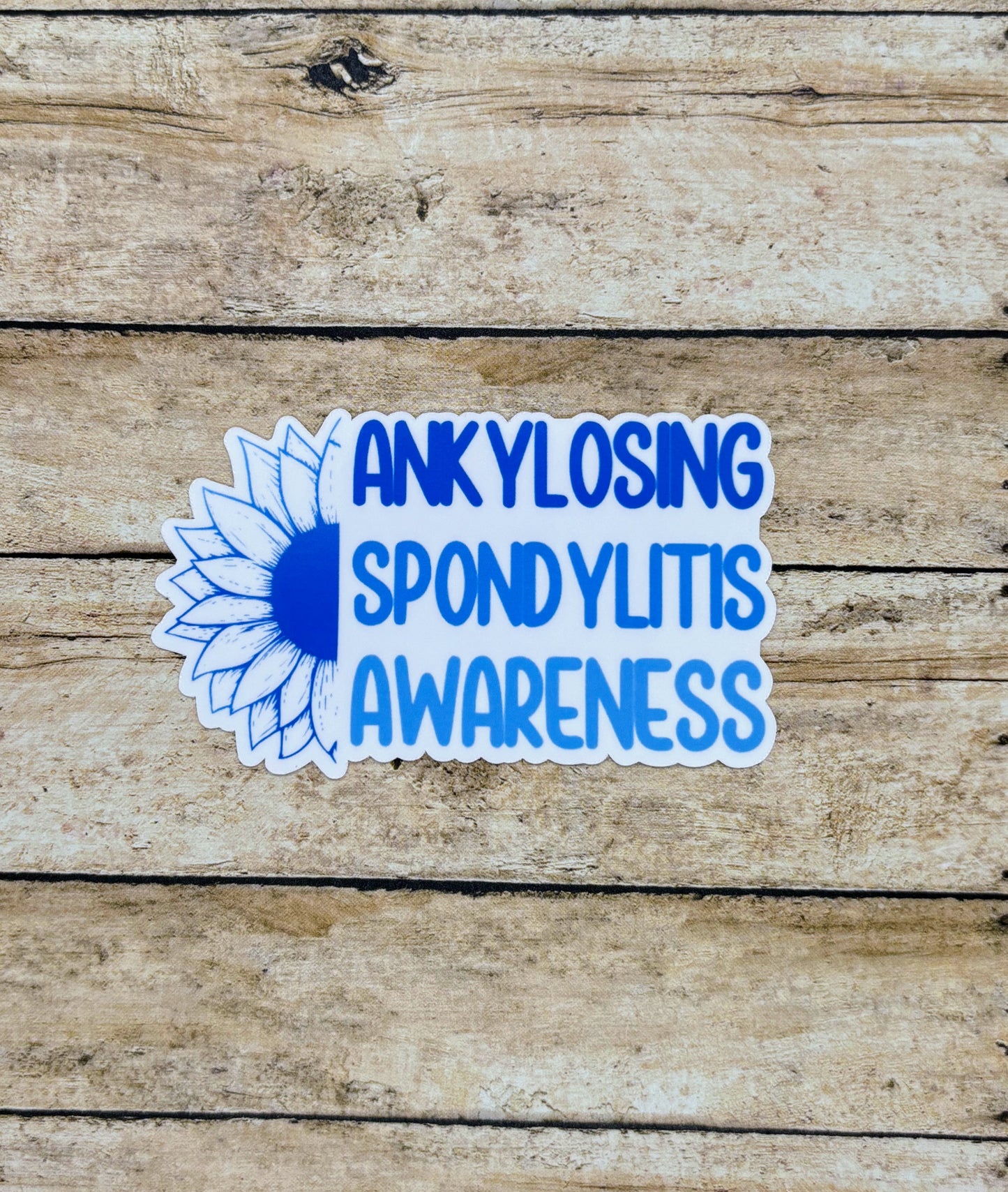 Ankylosing Spondylitis Awareness Sunflower Sticker