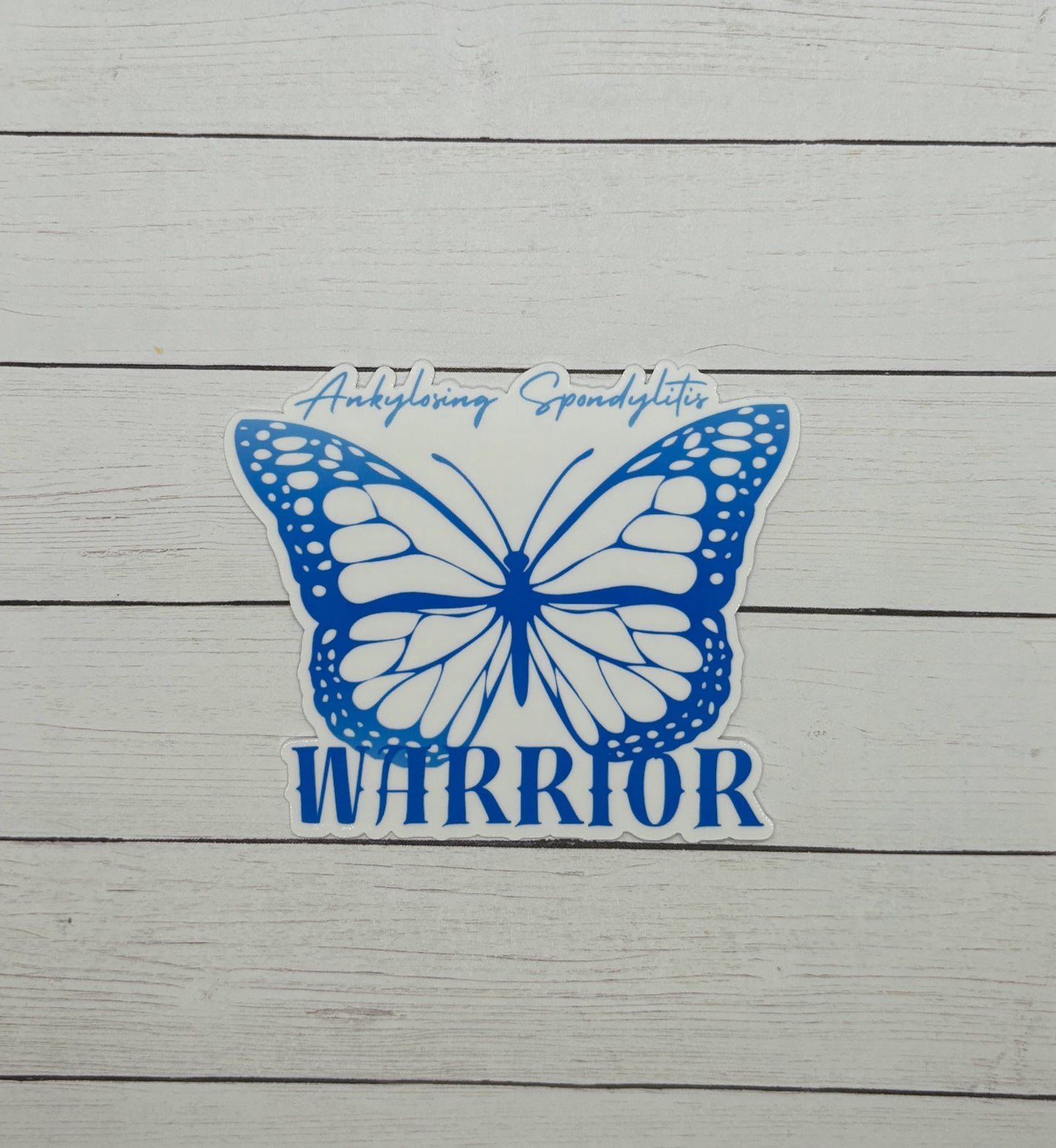 Ankylosing Spondylitis Warrior Butterfly Sticker