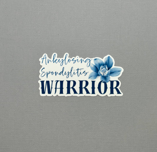 Ankylosing Spondylitis Warrior Flower Sticker