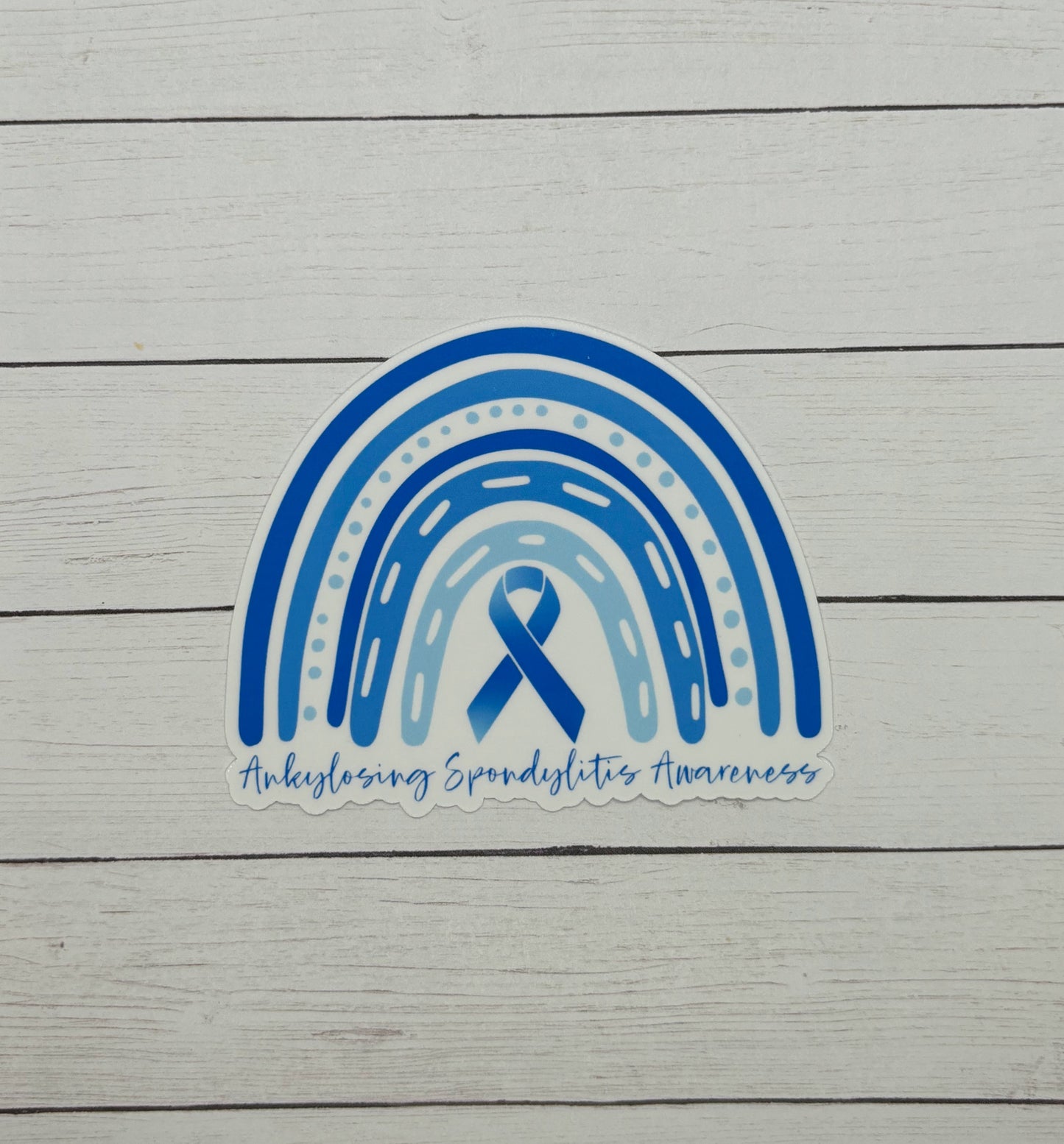 Ankylosing Spondylitis Awareness Rainbow Sticker