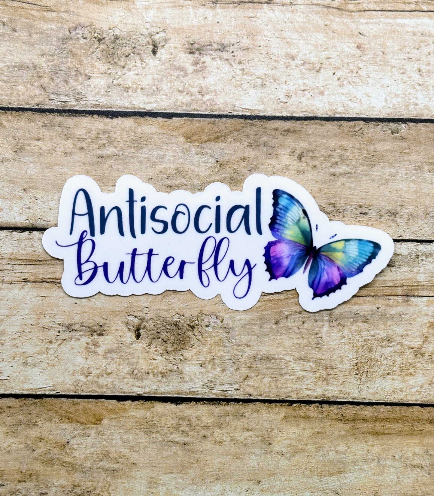 Antisocial Butterfly Sticker