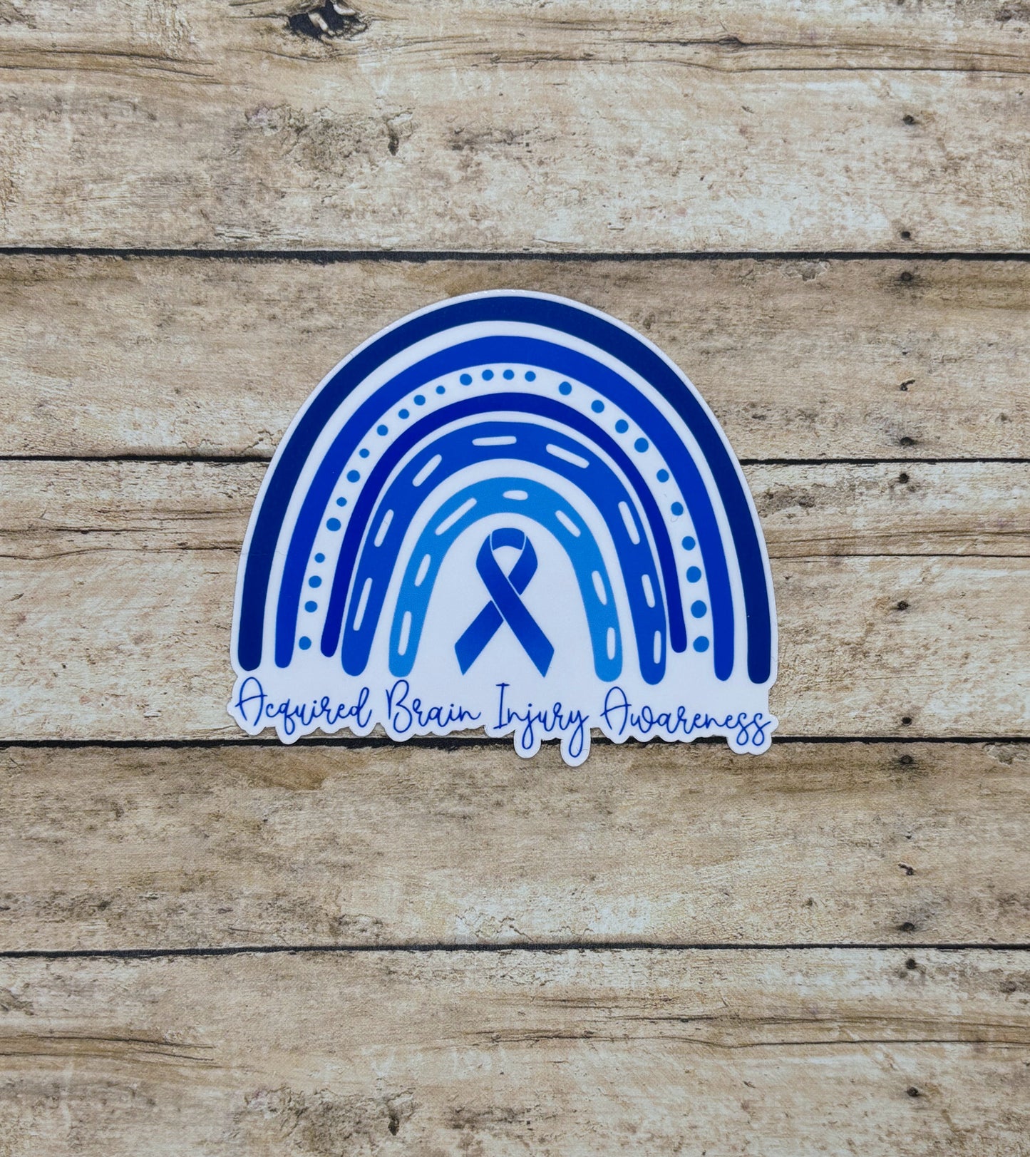 Acquired Brain Injury Awareness Rainbow Sticker