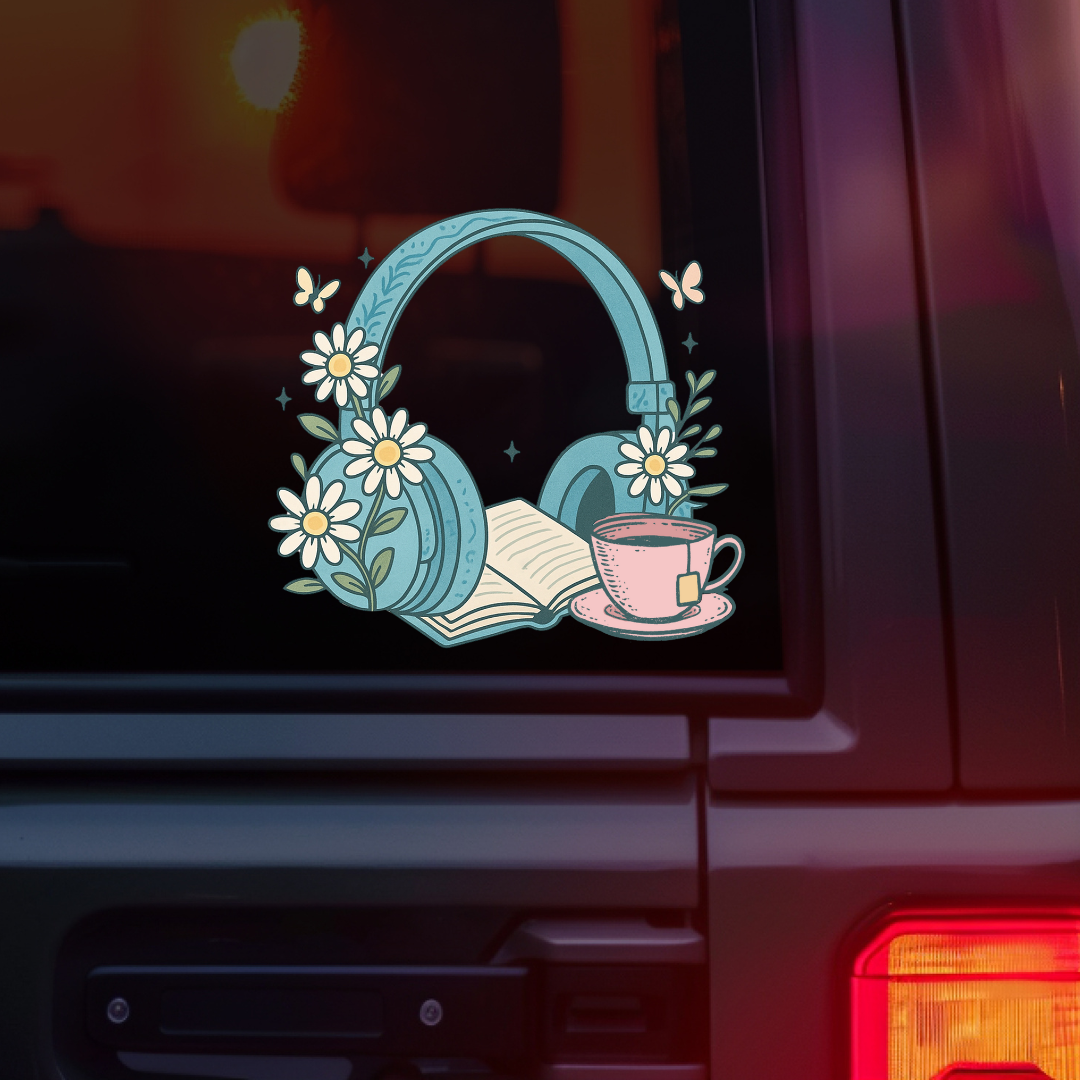 Audiobook Car Decal