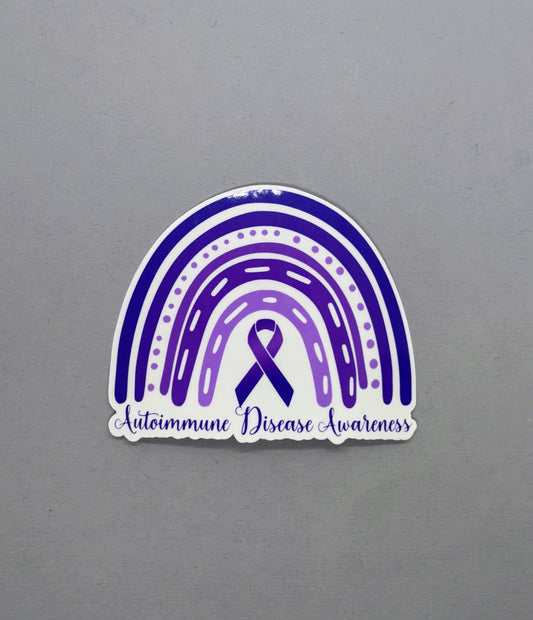 Autoimmune Disease Awareness Rainbow Sticker