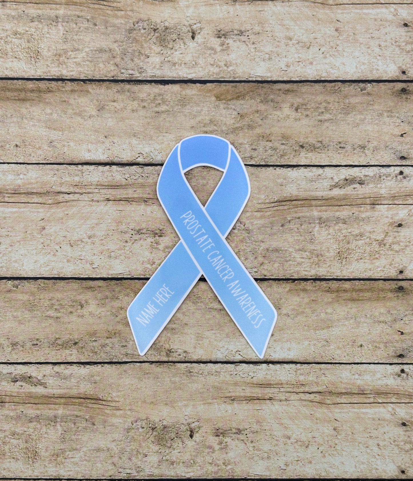 Prostate Cancer Awareness Custom Ribbon Sticker