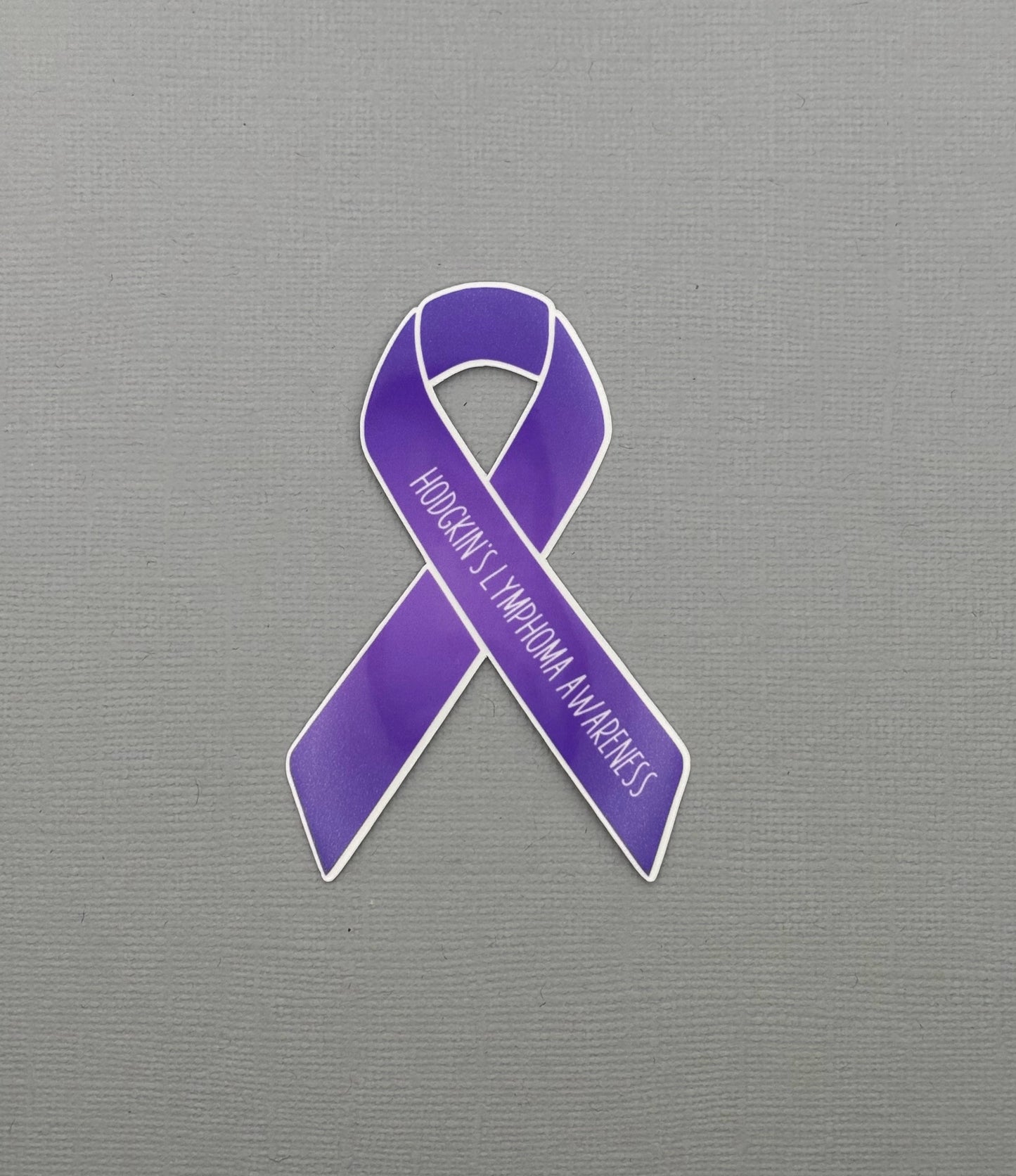 Hodgkin's Lymphoma Awareness Ribbon Sticker