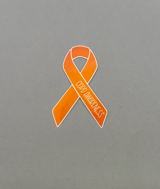 COPD Awareness Ribbon Sticker