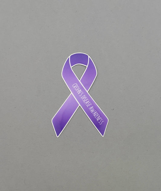 Crohn's Disease Awareness Ribbon Sticker