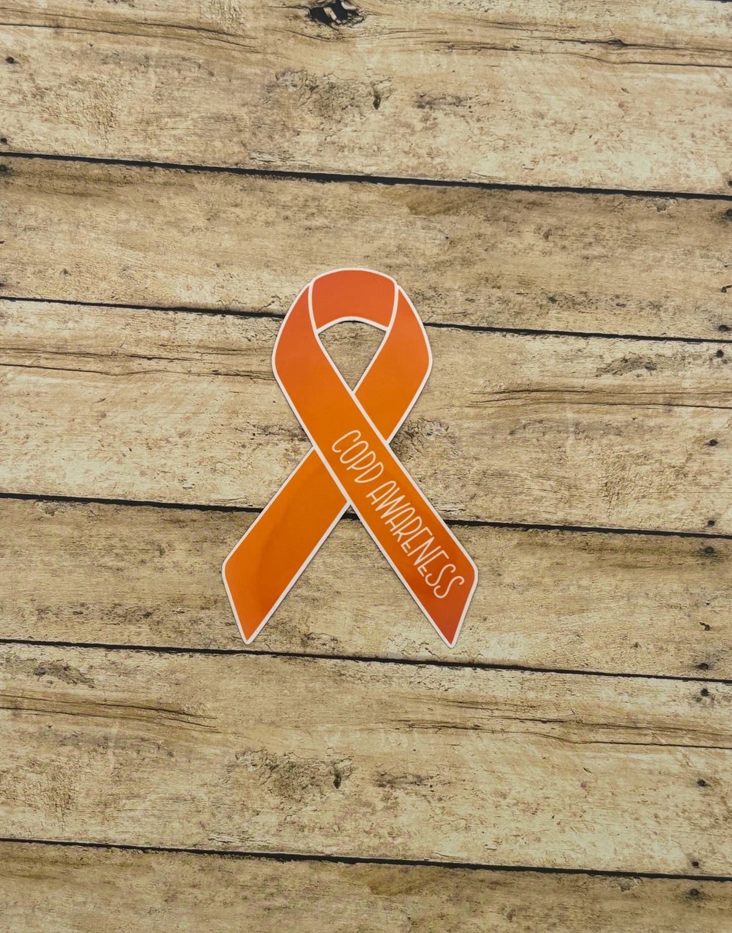 COPD Awareness Ribbon Sticker