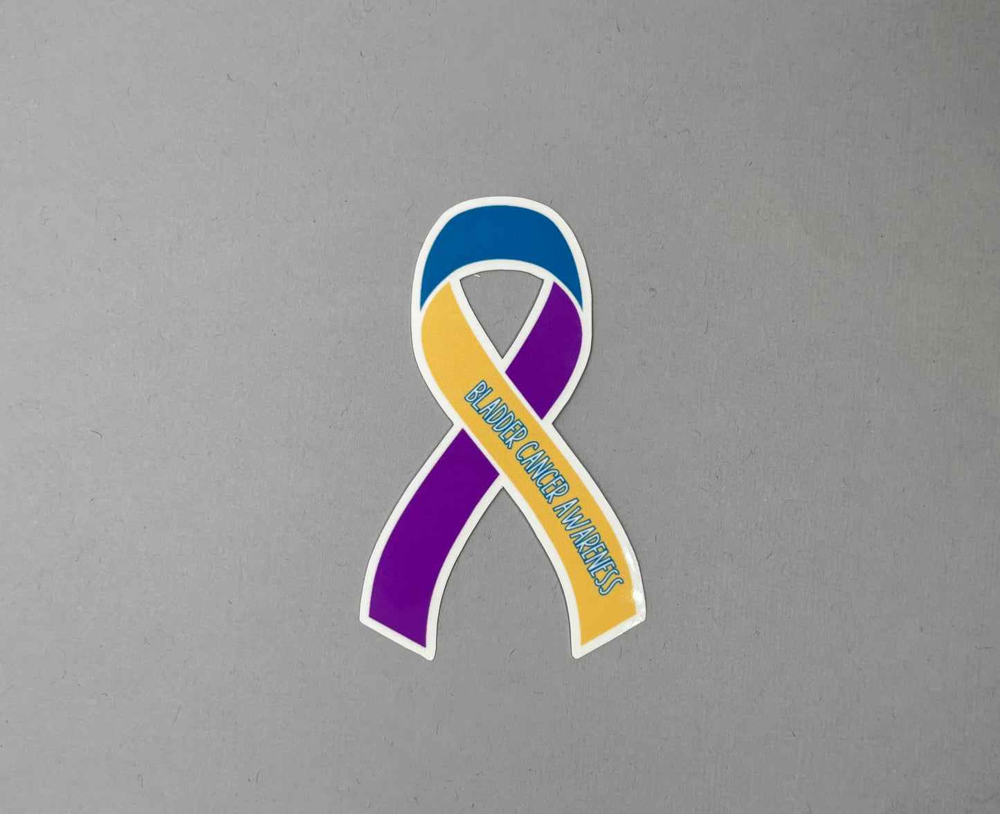 Bladder Cancer Awareness Ribbon Sticker