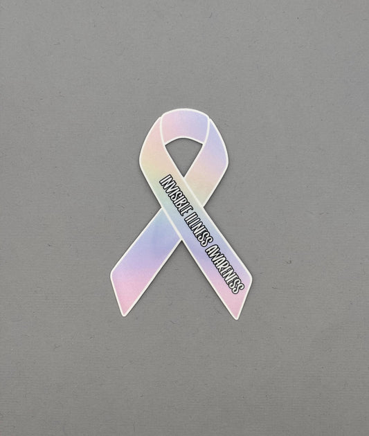 Invisible Illness Awareness Ribbon Sticker