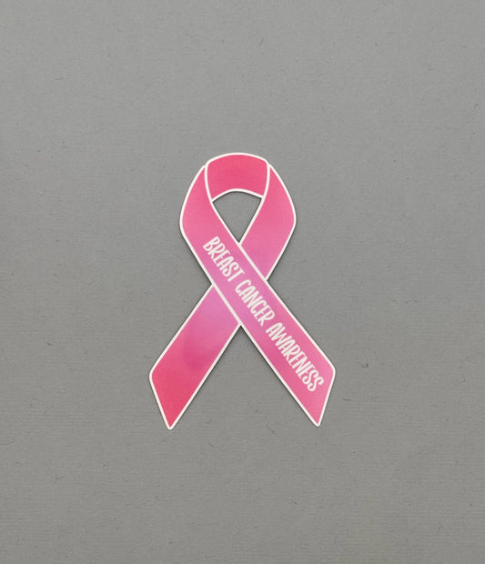 Breast Cancer Awareness Ribbon Sticker