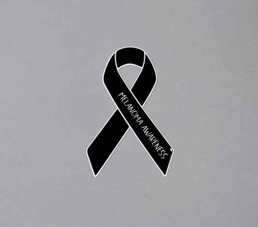 Melanoma Awareness Ribbon Sticker