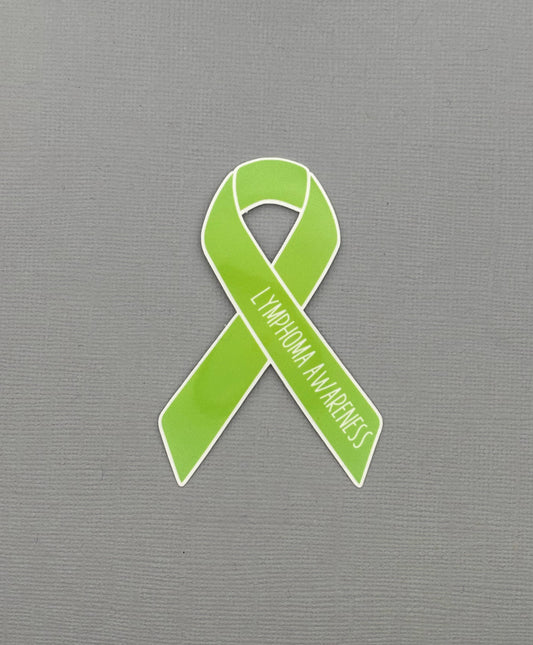 Lymphoma Awareness Ribbon Sticker