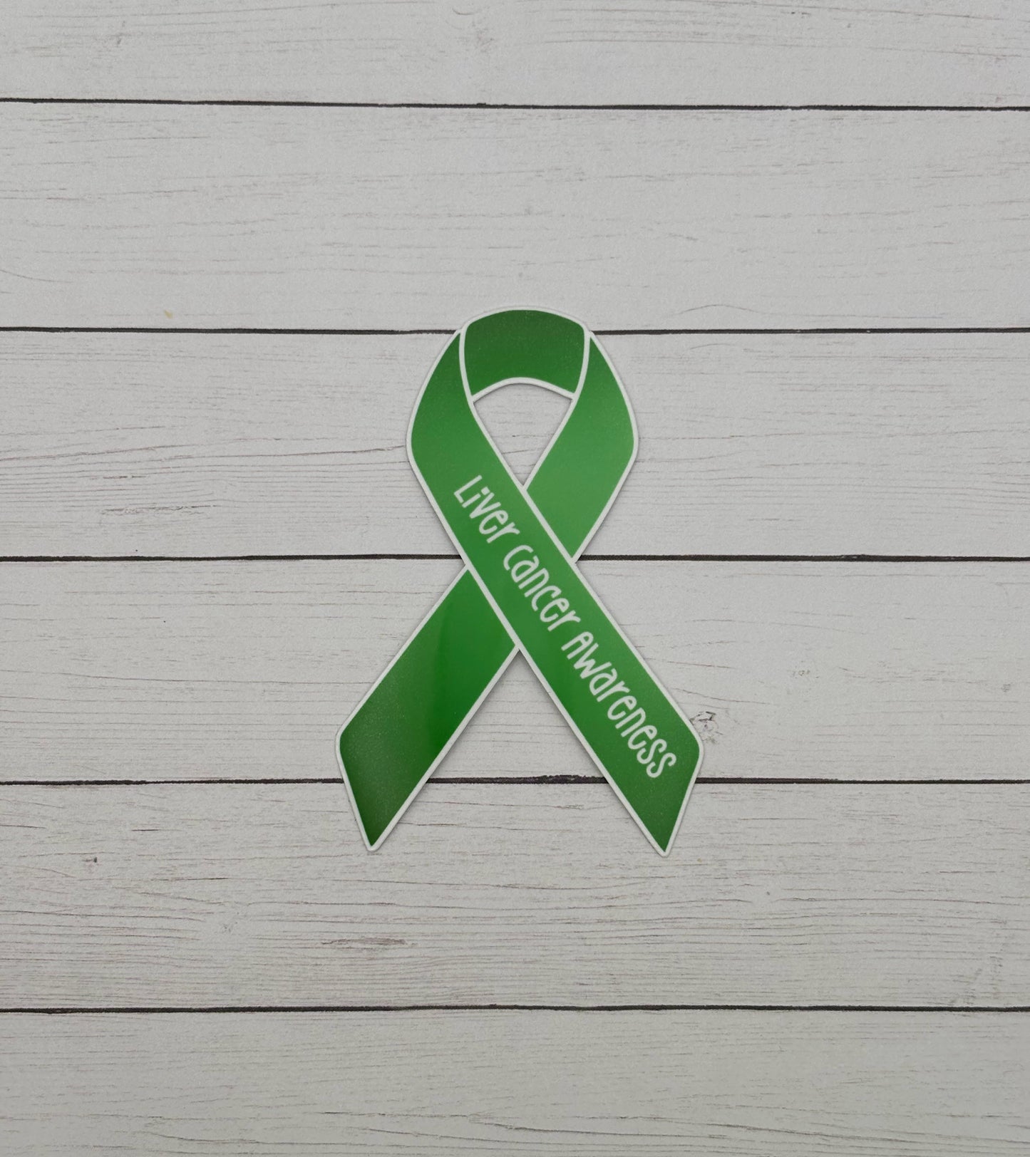 Liver Cancer Awareness Ribbon Sticker