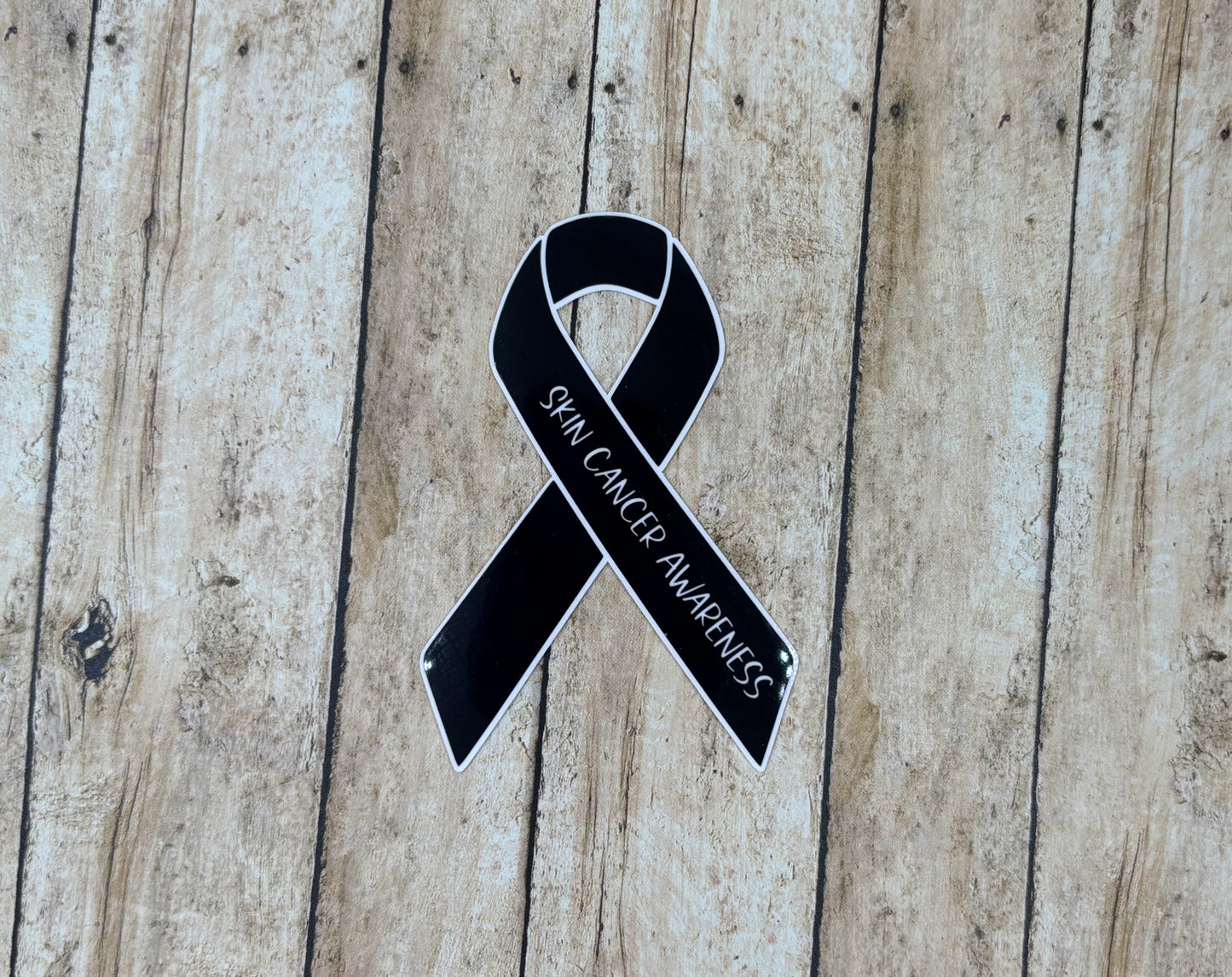Skin Cancer Awareness Ribbon Sticker