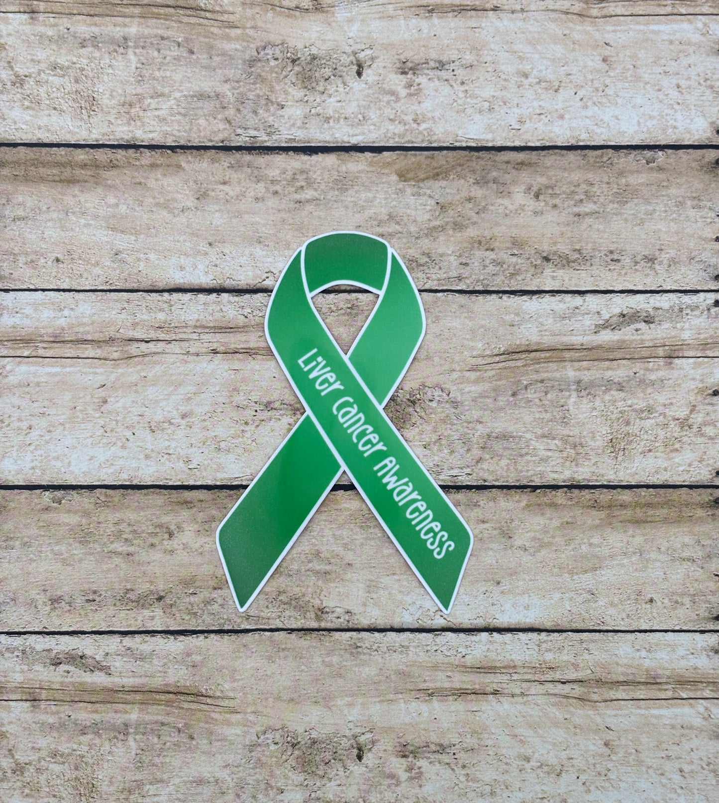 Liver Cancer Awareness Ribbon Sticker