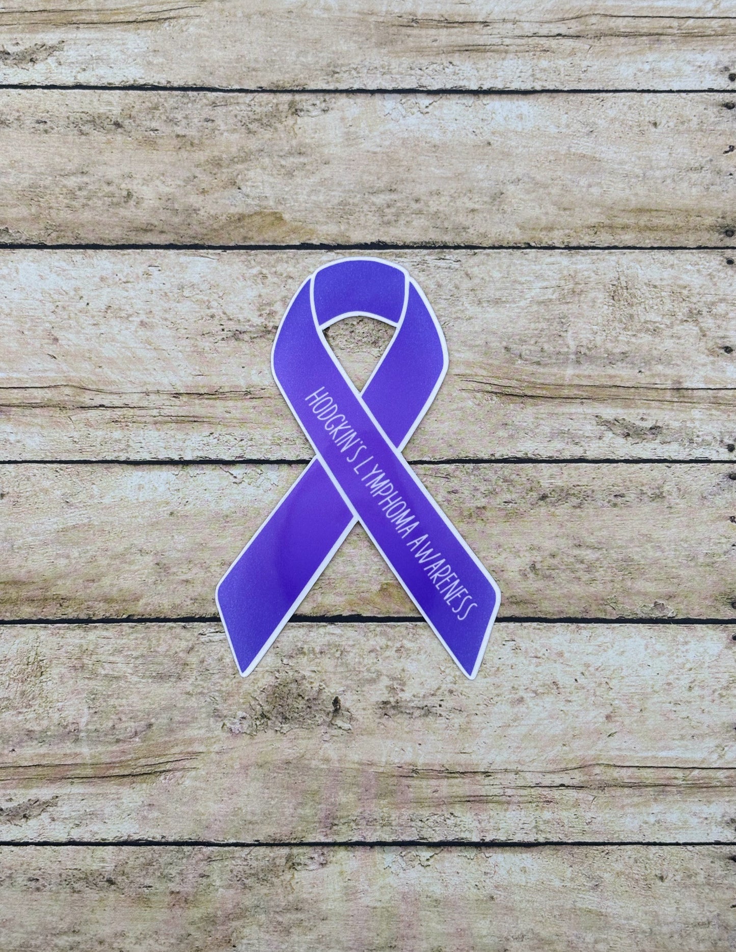 Hodgkin's Lymphoma Awareness Ribbon Sticker