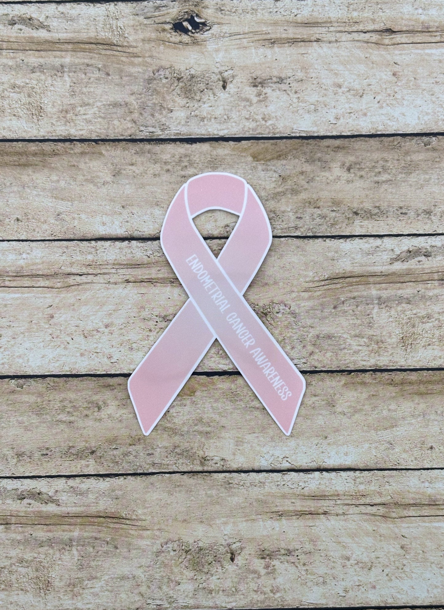 Endometrial Cancer Awareness Ribbon Sticker